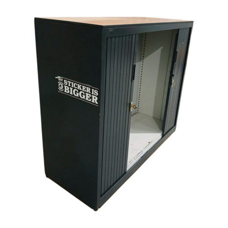 Emtrade Archiefkast Zwart met 2 legborden - 120x47x105cm - Zwart  - Gebruikt