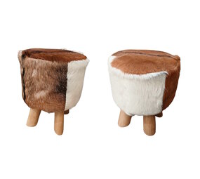 Emtrade (Nieuw) Set van 2 Krukjes - nieuw