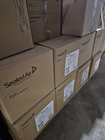 Sealed Air Folie Efficiency voor Fill-Air 130x250 mm, polyethyleen, transparant, luchtkussentjes, rol 1.799 m