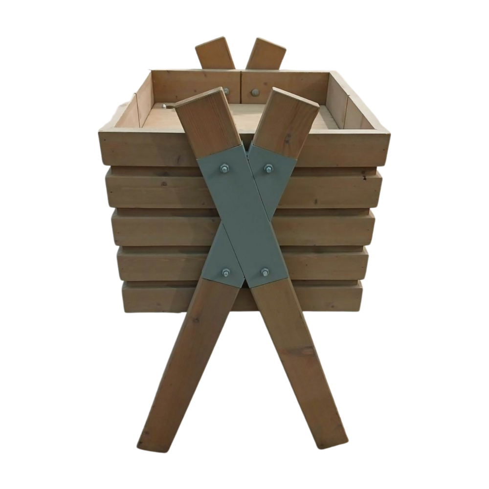 Emtrade Presentatiebak 60x60x109 cm, hout, dubbele bodem, gebruikt Emtrade Presentatiebak 60x60x109 cm, hout, dubbele bodem, gebruikt