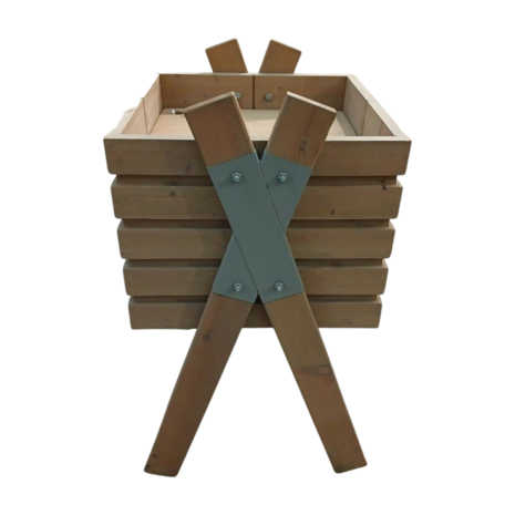 Emtrade Presentatiebak 60x60x109 cm, hout, dubbele bodem, gebruikt Emtrade Presentatiebak 60x60x109 cm, hout, dubbele bodem, gebruikt