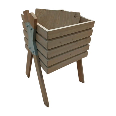 Emtrade Presentatiebak 60x60x109 cm, hout, dubbele bodem, gebruikt Emtrade Presentatiebak 60x60x109 cm, hout, dubbele bodem, gebruikt