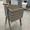 Emtrade Presentatiebak 60x60x109 cm, hout, dubbele bodem, gebruikt Emtrade Presentatiebak 60x60x109 cm, hout, dubbele bodem, gebruikt