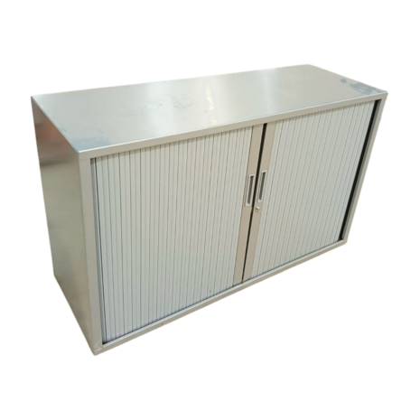 Emtrade Roldeurkast 120x43x72cm, Grijs - Gebruikt Emtrade Roldeurkast 120x43x72cm, Grijs - Gebruikt