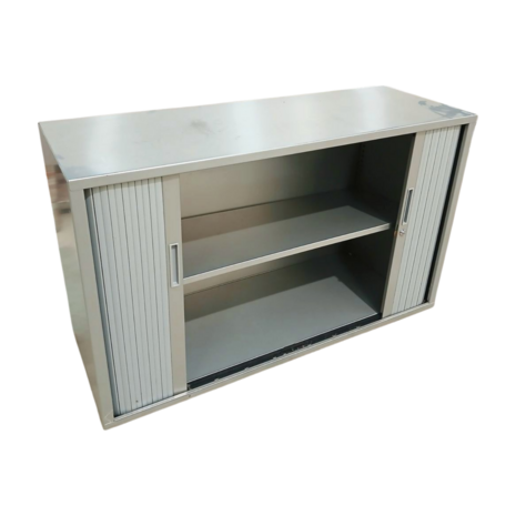 Emtrade Roldeurkast 120x43x72cm, Grijs - Gebruikt Emtrade Roldeurkast 120x43x72cm, Grijs - Gebruikt