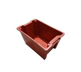 Emtrade Stapelbak 60×40×35 cm Gesloten Stapelbaar/Nestbaar Rood Gebruikt