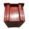 Emtrade Stapelbak 60x40x35 cm, gesloten, stapelbaar/nestbaar, rood, gebruikt