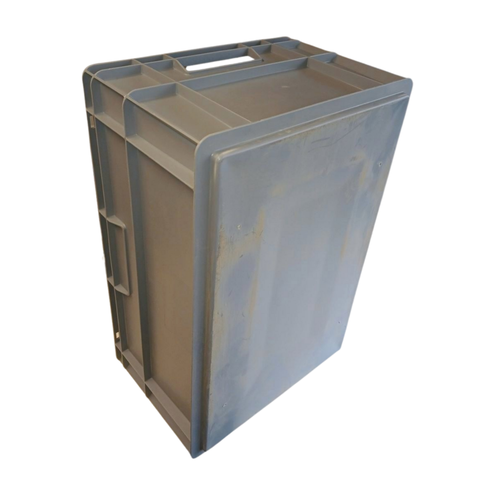 Emtrade Stapelbak 600x400x260mm, PP, Grijs, Gebruikt