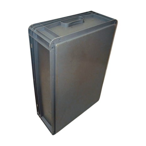 Basicline Stapelbak 600x400x170mm, PP, Grijs, Gebruikt