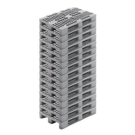 UTZ H1 Hygiene Pallet 1200x800x160mm met kratrand, grijs, nieuw UTZ H1 Hygiene Pallet 1200x800x160mm met kratrand, grijs, nieuw