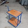 Emtrade Rolwagen met 2 houten plateaus, 60 × 50 × H72 cm, Gebruikt Emtrade Rolwagen met 2 houten plateaus, 60 × 50 × H72 cm, Gebruikt