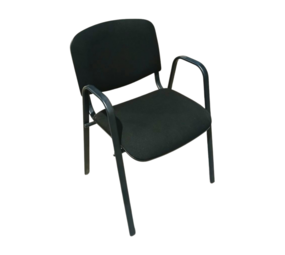 Emtrade Vergaderstoel met armleuningen – Zwart - Gebruikt Emtrade Vergaderstoel met armleuningen – Zwart - Gebruikt