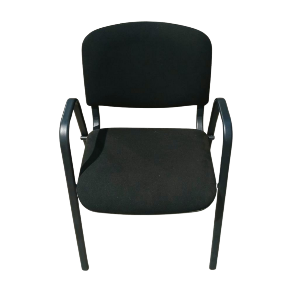Emtrade Vergaderstoel met armleuningen – Zwart - Gebruikt Emtrade Vergaderstoel met armleuningen – Zwart - Gebruikt