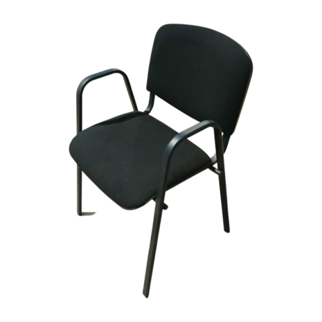 Emtrade Vergaderstoel met armleuningen – Zwart - Gebruikt Emtrade Vergaderstoel met armleuningen – Zwart - Gebruikt
