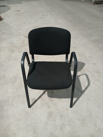 Emtrade Vergaderstoel met armleuningen – Zwart - Gebruikt Emtrade Vergaderstoel met armleuningen – Zwart - Gebruikt