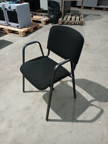 Emtrade Vergaderstoel met armleuningen – Zwart - Gebruikt Emtrade Vergaderstoel met armleuningen – Zwart - Gebruikt