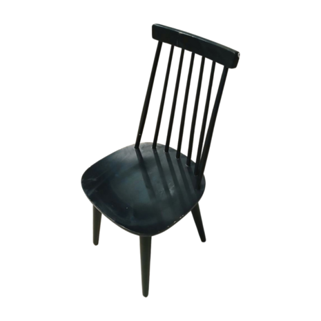 Emtrade Houten stoel 44×44×93cm, Zwart, Gebruikt Emtrade Houten stoel 44×44×93cm, Zwart, Gebruikt