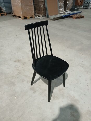 Emtrade Houten stoel 44×44×93cm, Zwart, Gebruikt Emtrade Houten stoel 44×44×93cm, Zwart, Gebruikt