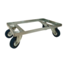 Emtrade (Nieuw) Dolly 60x40x15cm verzinkt met 4 rubberen zwenkwielen 500kg, gebruikt