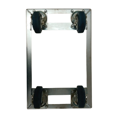 Emtrade Dolly 60x40x15cm verzinkt met 4 rubberen zwenkwielen 500kg, Gebruikt Emtrade Dolly 60x40x15cm verzinkt met 4 rubberen zwenkwielen 500kg, Gebruikt