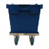 Emtrade (Nieuw) Dolly 60x40x15cm verzinkt met 4 rubberen zwenkwielen 500kg, gebruikt