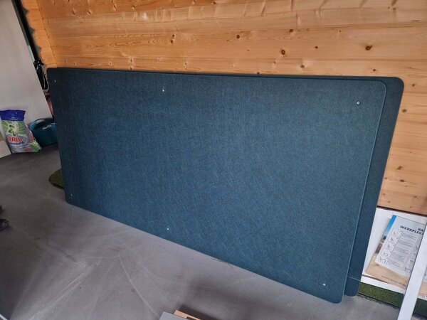 Emtrade Akoestisch Wandpaneel 200x100 cm, Blauw, Gebruikt