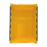 Emtrade Distributiebak 600x400x320 mm Nestbaar Stapelbaar Geel met Grijze Deksel, Nieuw