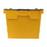 Emtrade Distributiebak 600x400x320mm, Geel met grijze deksel, Nieuw