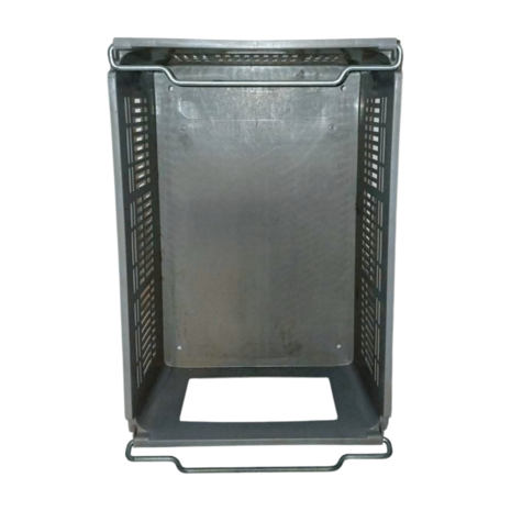 Curtec Magazijnbak, 600x400x235 mm, euronorm, grijs kunststof, gebruikt