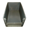 Emtrade Magazijnbak, 600x400x320 mm, euronorm, grijs kunststof, gebruikt