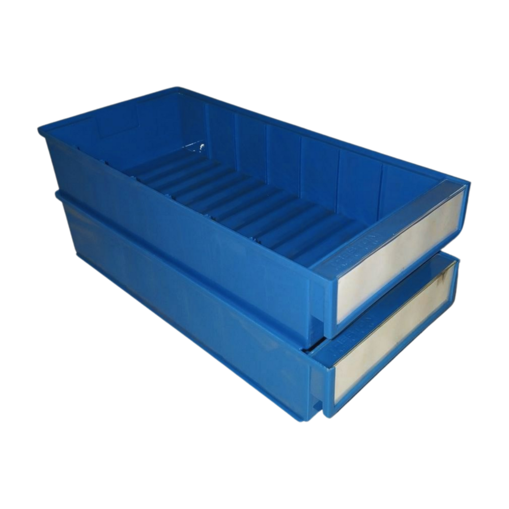 Treston TRESTON Magazijnlade 4020, 186x400x82 mm, 4,2 liter, polypropyleen, blauw, gebruikt