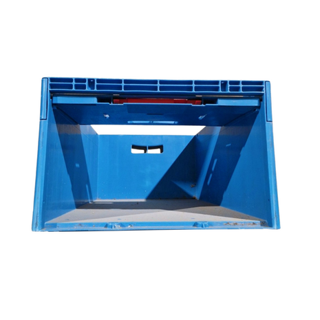UTZ Stapelbak, 600x400x260 mm, euronorm, blauw pp, gebruikt