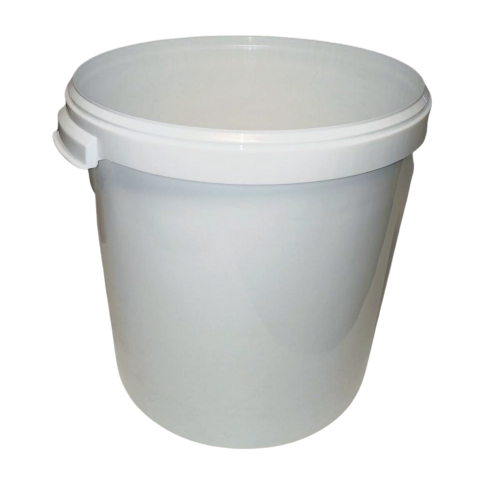 Jokey Kunststof emmer 30,7 liter, PP05, levensmiddelecht, wit, industrieel, nieuw