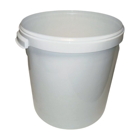 Jokey Kunststof emmer 30,7 liter, PP05, levensmiddelecht, wit, industrieel, nieuw