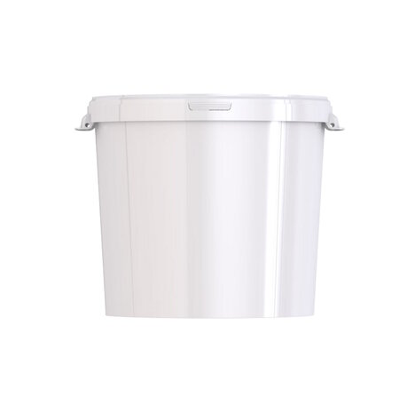 Jokey Kunststof emmer 30,7 liter, PP05, levensmiddelecht, wit, industrieel, nieuw