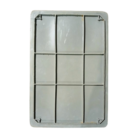 Emtrade Magazijnbak 600x400x130 mm, kunststof bak, PE 02, grijs, gebruikt