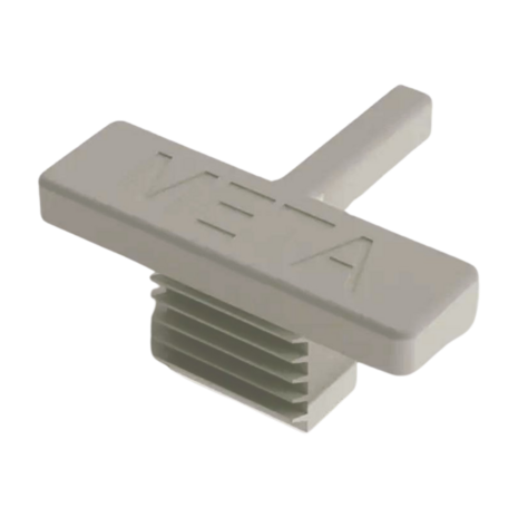 Meta Meta Clip legbordstelling afdekdop enkelzijdig, kunststof, voor staander, nieuw