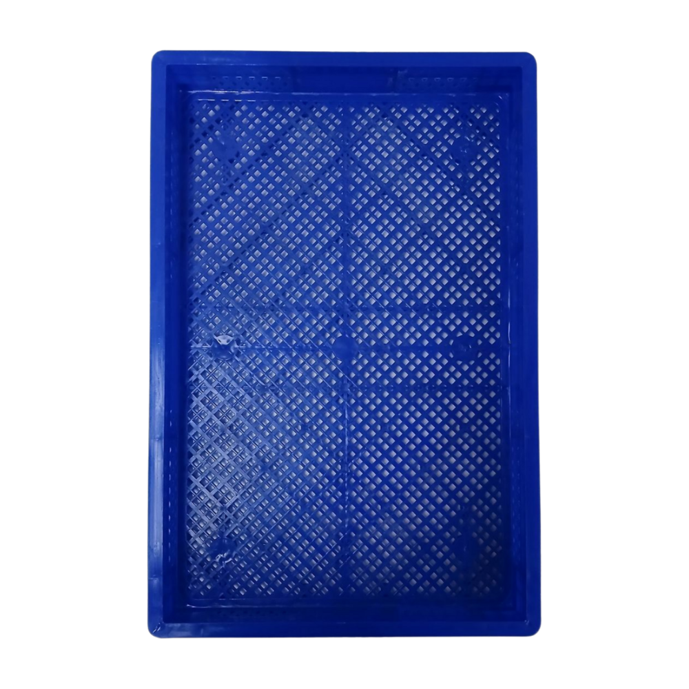 Emtrade (Nieuw) Stapelkrat, 600x400x60 mm, euronorm, blauw pp, nieuw