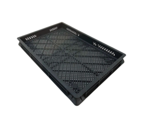 Emtrade (Nieuw) Stapelkrat, 600x400x60 mm, euronorm, donkergrijs pp, nieuw