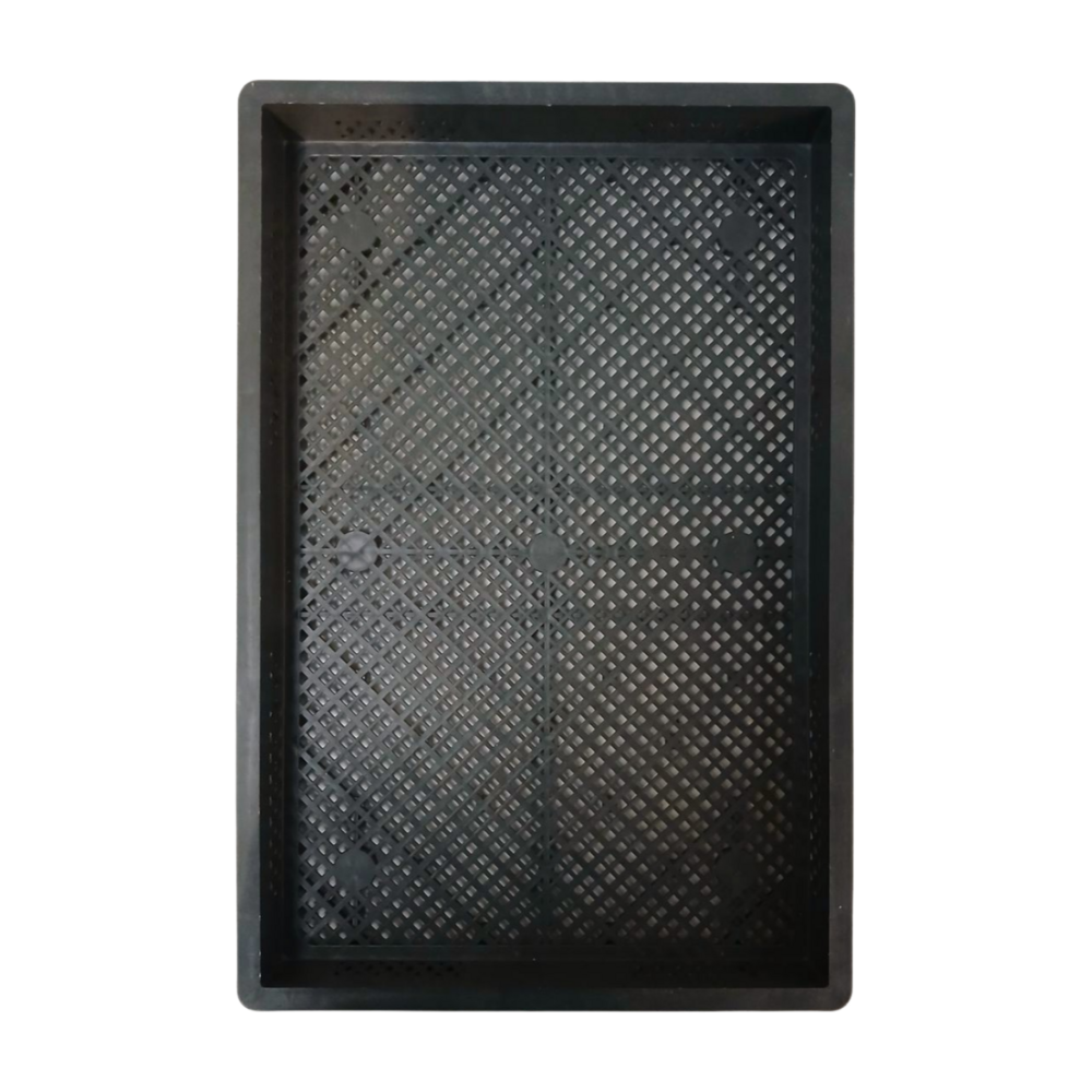 Emtrade (Nieuw) Stapelkrat, 600x400x60 mm, euronorm, donkergrijs pp, nieuw