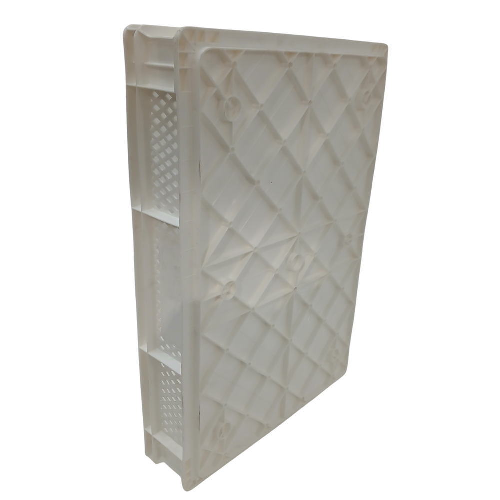 Emtrade (Nieuw) Stapelkrat, 600x400x100 mm, euronorm, wit pp, nieuw