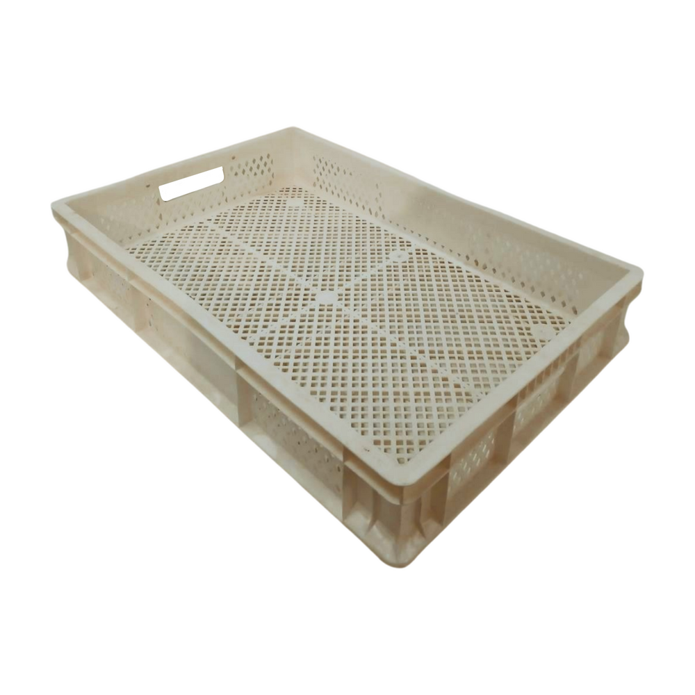 Emtrade (Nieuw) Stapelkrat, 600x400x100 mm, euronorm, wit pp, nieuw Emtrade (Nieuw) Stapelkrat, 600x400x100 mm, euronorm, wit pp, nieuw