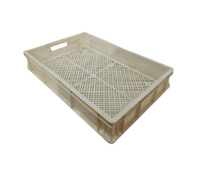 Emtrade (Nieuw) Stapelkrat, 600x400x100 mm, euronorm, wit pp, nieuw Emtrade (Nieuw) Stapelkrat, 600x400x100 mm, euronorm, wit pp, nieuw