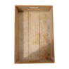 Emtrade Decoratief houten bakje, 450 x 300 x 80 mm, met handgrepen, gebruikt