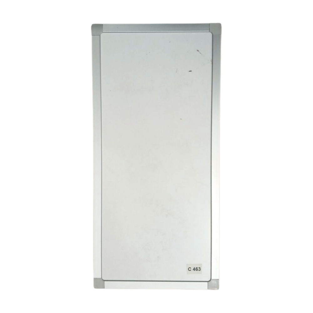 Aanwezigheidsbord aanwezig/afwezig, klein formaat, schuifkaartjes, 54×26 cm, gebruikt