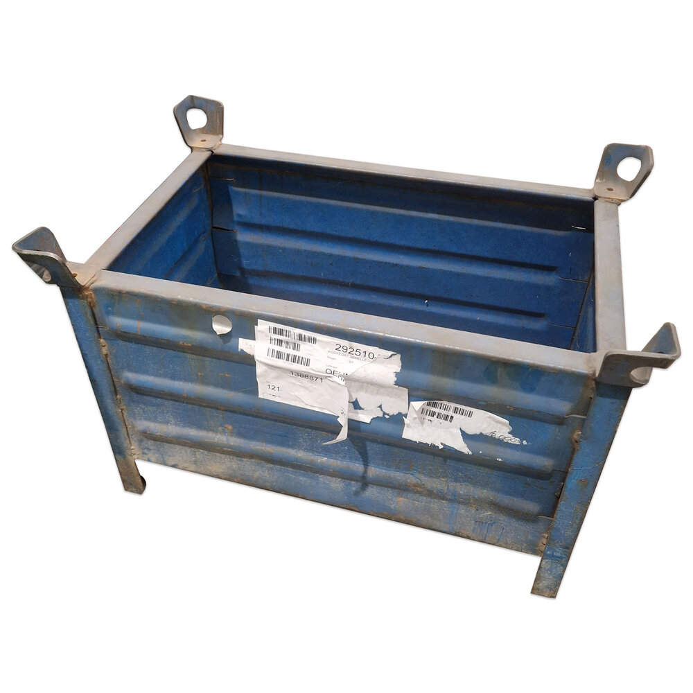 Emtrade Stalen bak, blauw, 79x49x50cm, gebruikt