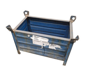 Emtrade Stalen bak, blauw, 79x49x50cm, gebruikt