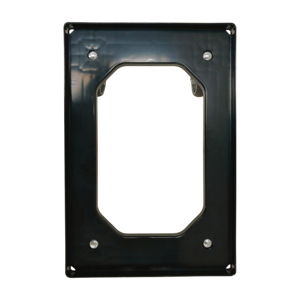 Emtrade (Nieuw) Dolly 60x40x15 zwart met 4 rubberen zwenkwielen, nieuw