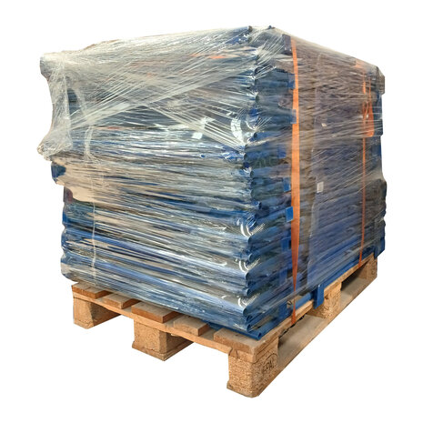 Emtrade (Nieuw) Opzetrand staal voor euro pallet, klapraam, gaascontainer, 1200x800x800 mm, nieuw