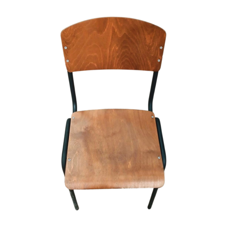 Emtrade Houten retro stoel met metalen frame, 800x420x480 mm, gebruikt